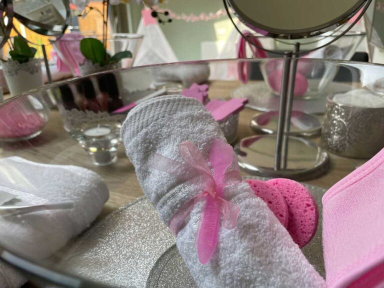 Spa Setup With The Beautiful You Theme | The Pyjama Party Company