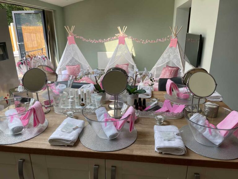 The Beautiful You Theme with Spa Setup | The Pyjama Party Company